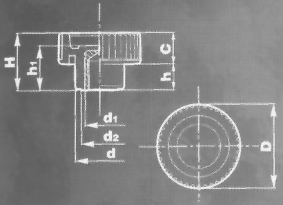 Knurled thumb knob female thread design.jpg (23342 bytes)